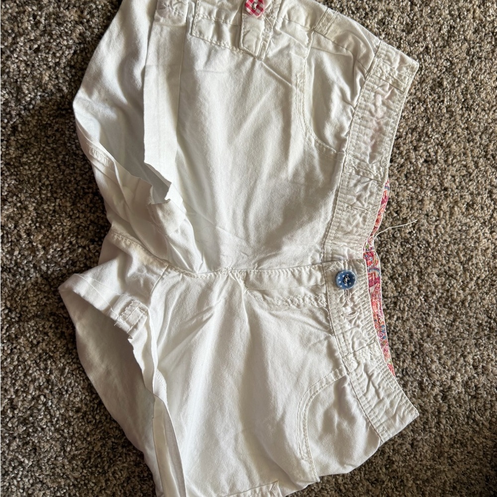 Ci Sono Women's White Cargo Shorts